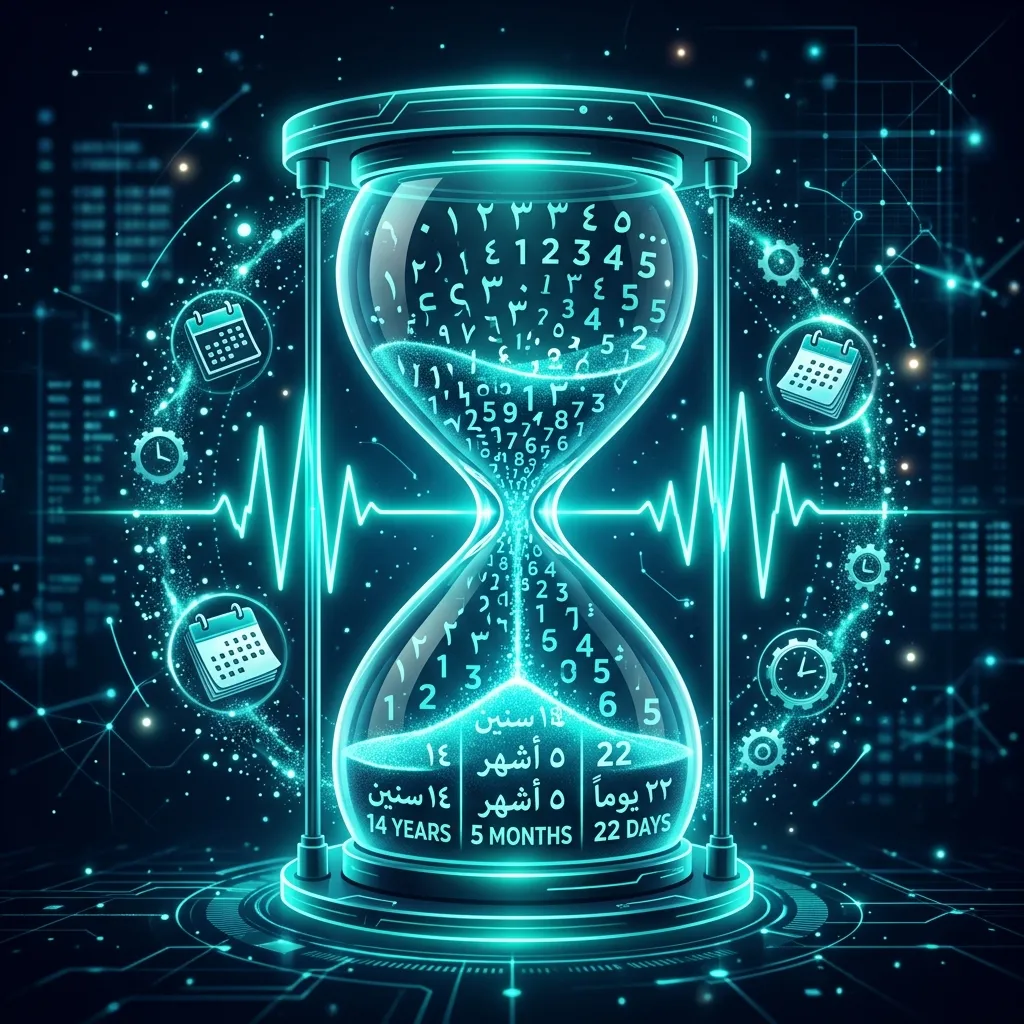 حساب العمر بالهجري والميلادي بدقة
