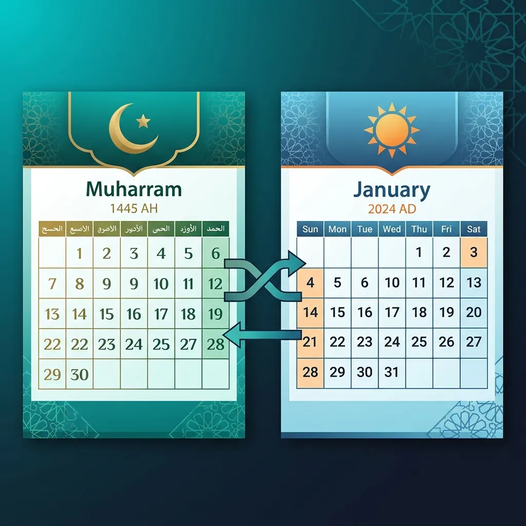 تحويل التاريخ من هجري إلى ميلادي والعكس